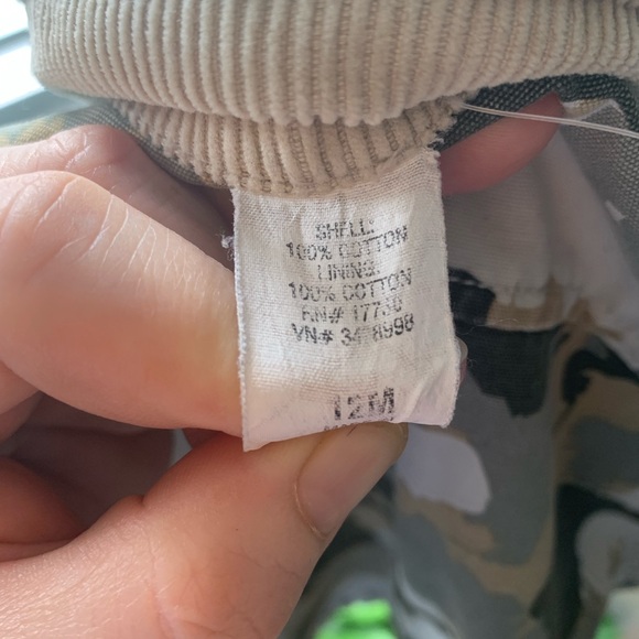 Reversible Boys Tan Corduroy Camouflage Jacket - Picture 5 of 6